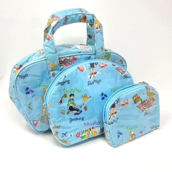 Nick & Nora 1950's Retro Inspired A Woman's Days Cosmetic Bags (3) Travel - Picture 2 of 16